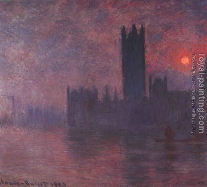 Claude Oscar Monet : Houses of Parliament